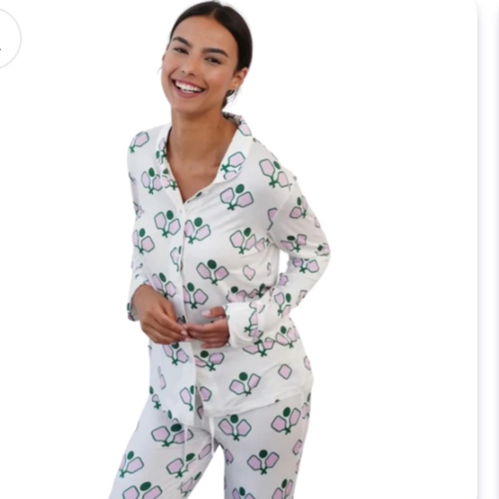 Toss Dreamin' of Pickleball"Pajama Set - Long Size S